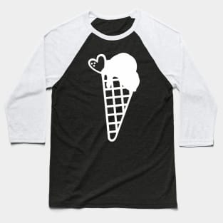 White Snow Cone Baseball T-Shirt